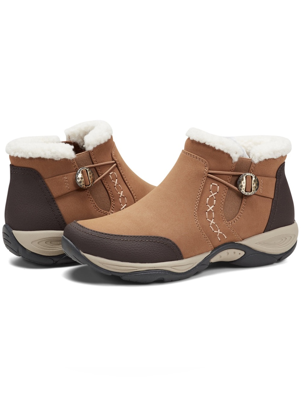 🖤🖤 Easy Spirit Erique Cold Weather Casual Flat Ankle Boots - 12 Wide